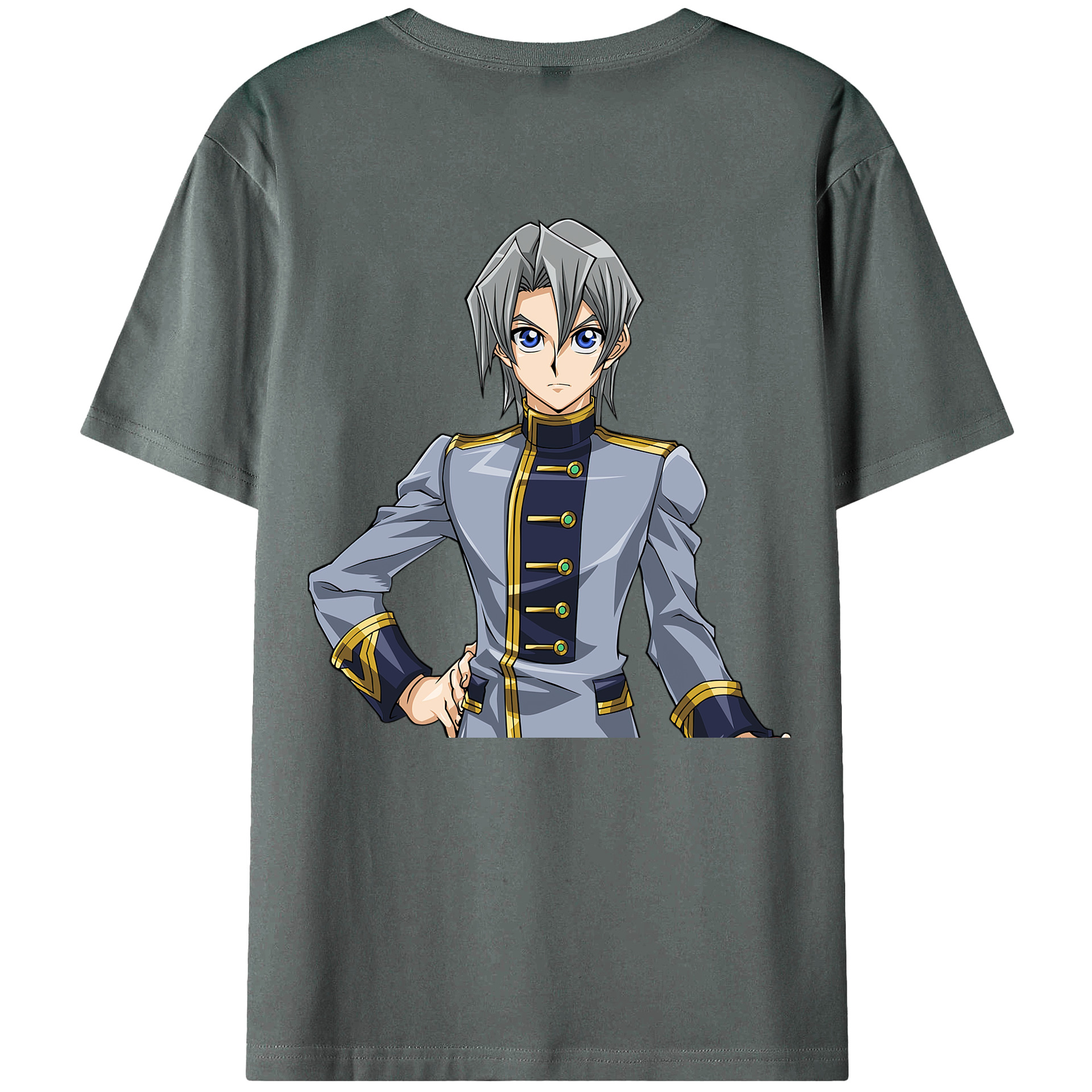 （画像用） 遊☆戯☆王 Yu-Gi-Oh! 綿100％ メンズ半袖Tシャツ（バックプリント） 通気性